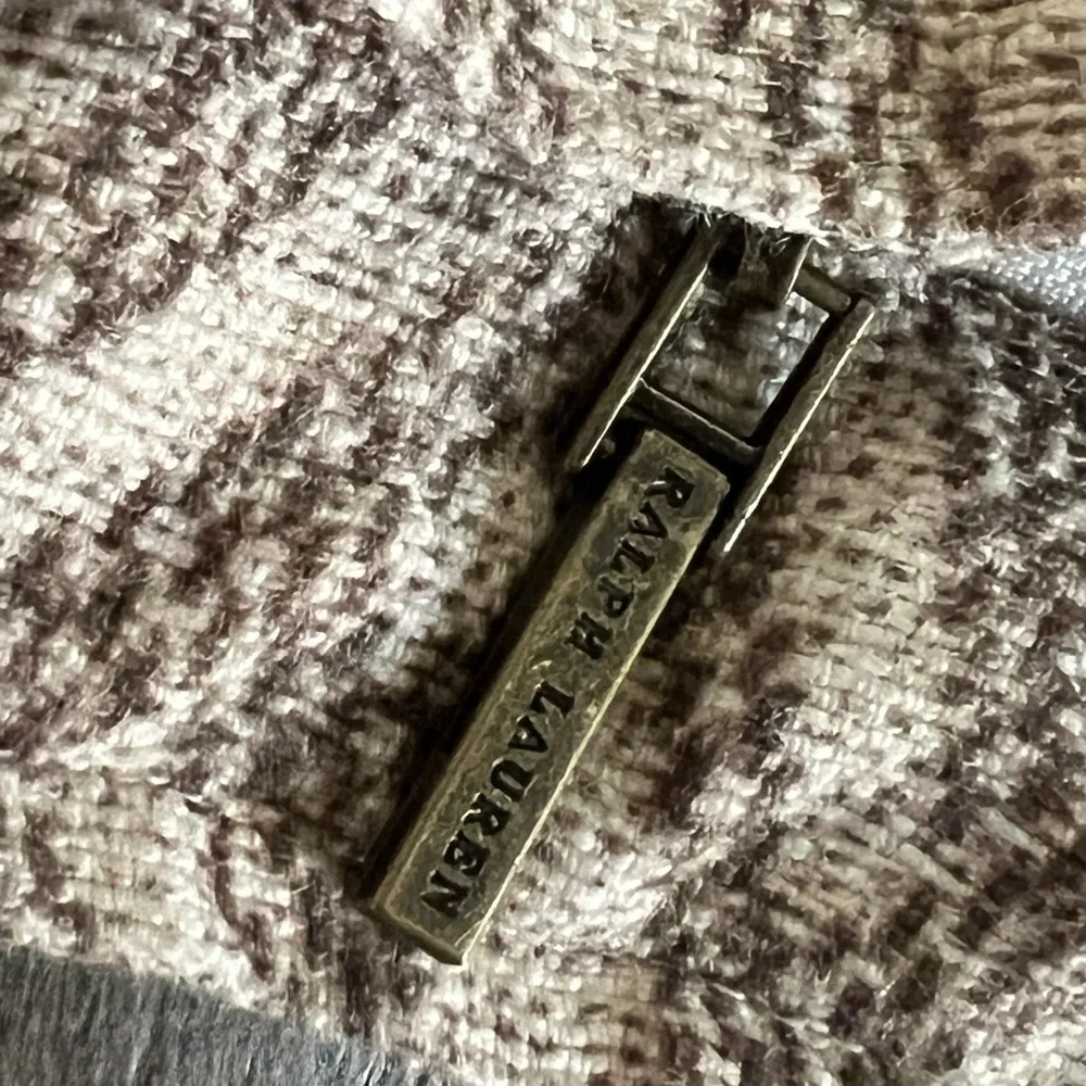 Ralph Lauren Damian Euro Pillow Sham Beige and Brown Textured Fabric 215$